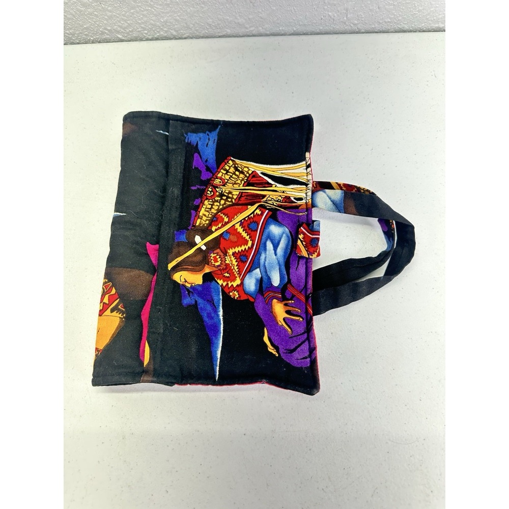 Handmade Padded Bible Book Cover Carrying Case Southwestern Print